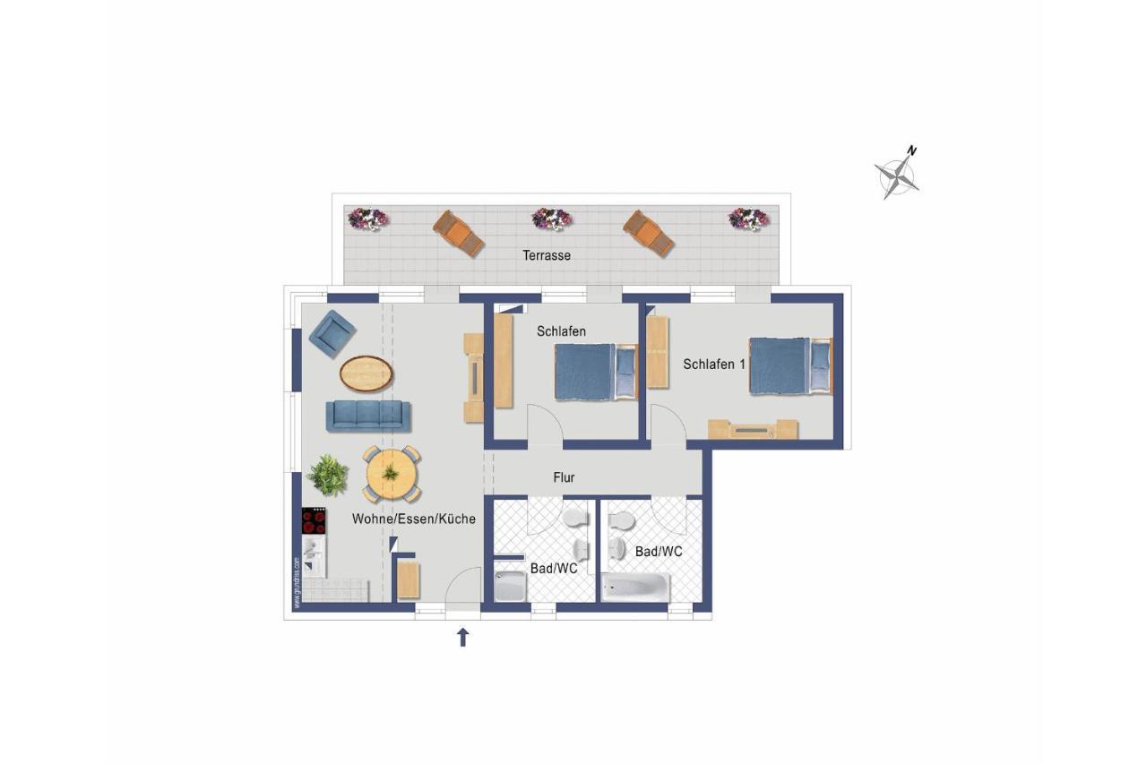 Haus Seven Seas - Wohnung Indik Heringsdorf  Exteriör bild
